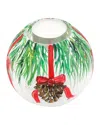 Vietri Illuminare Holiday Pinecones Votive In Multi