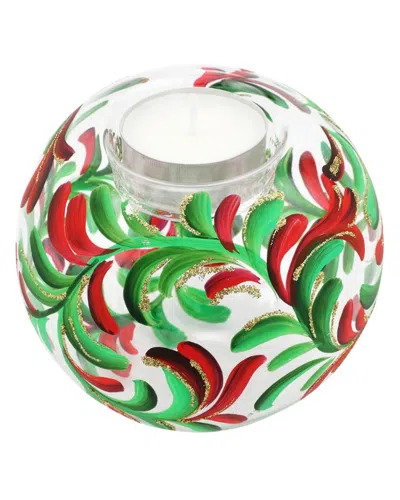 Vietri Illuminare Holiday Scroll Votive In Multi