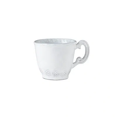 Vietri Incanto Coffee Mug In White