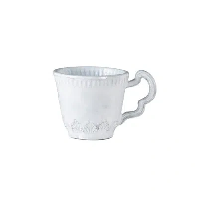 Vietri Incanto Leaf Mug In White