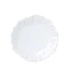 Vietri Incanto Ruffle Stoneware Dinner Plate In White