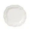 Vietri Incanto Stone Aqua Lace Dinner Plate In White