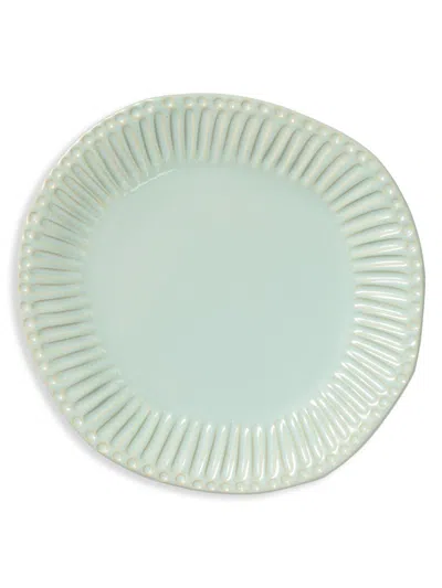 Vietri Incanto Stone Aqua Stripe Dinner Plate In Blue