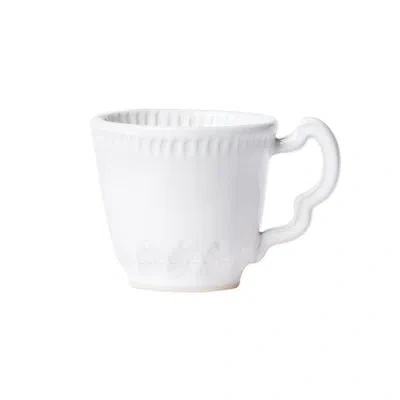Vietri Incanto Stone Coffee Mug In White