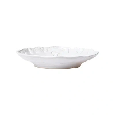 Vietri Incanto Stone Lace Pasta Bowl In White