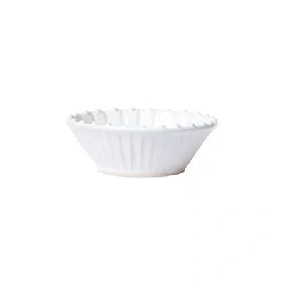 Vietri Incanto Stone Stripe Cereal Bowl In White