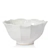 Vietri Incanto Stone White Baroque Medium Serving Bowl In White