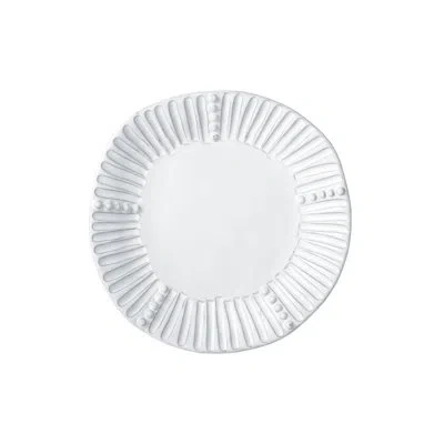 Vietri Incanto Stripe Salad Plate In White
