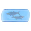 Vietri Isola Medium Glass Serving Tray In Blue