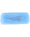 Vietri Isola Glass Small Fish Rectangular Tray In Blue