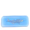 Vietri Isola Glass Small Fish Rectangular Tray In Blue