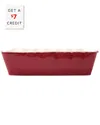 Vietri Italian Bakers Large Rectangular Baker In Red