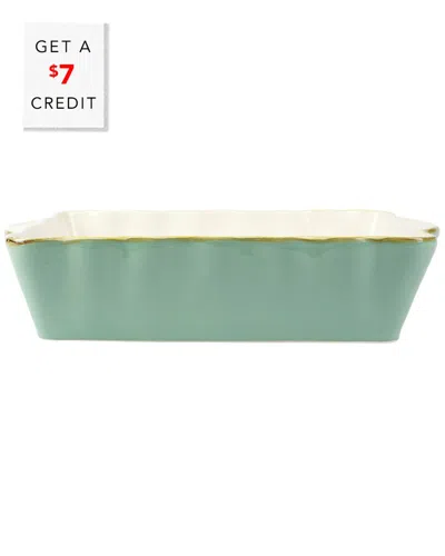 VIETRI VIETRI ITALIAN BAKERS LARGE RECTANGULAR BAKER WITH $7 CREDIT