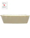 Vietri Italian Bakers Medium Rectangular Baker With $5 Credit In Brown