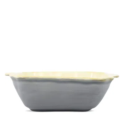 Vietri Italian Bakers Medium Square Baking Dish In Blue