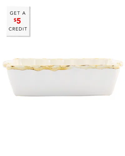 Vietri Italian Bakers Small Rectangular Baker In White