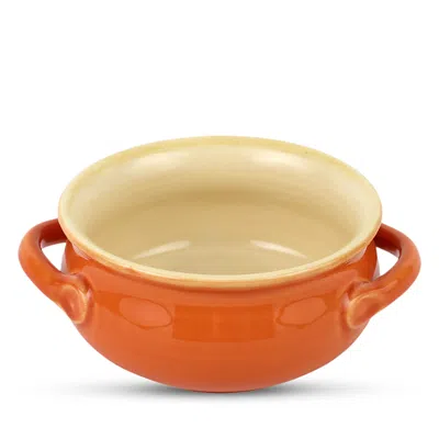 Vietri Italian Bakers Small Round Baking Dish In Brown