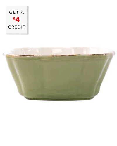 Vietri Italian Bakers Small Square Baker With $4 Credit In Green