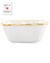 Vietri Italian Bakers Small Square Baker With $4 Credit In White