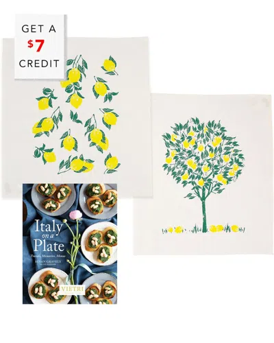 Vietri Italy On A Plate Starter Gift Set In Multicolor