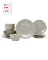 Vietri Lastra 18pc Place Setting With $71 Credit In Grey