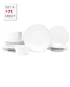 Vietri Lastra 18pc Place Setting With $71 Credit In White