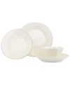 Vietri Lastra 4 Piece Place Setting In Linen