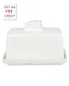 Vietri Lastra Butter Dish With $11 Credit In White