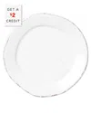 Vietri Lastra Canape Plate With $2 Credit In White
