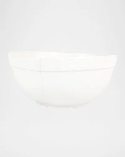 Vietri Lastra Centerpiece Serving Bowl In White