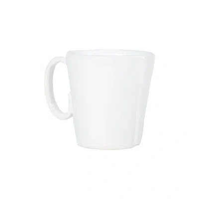 Vietri Lastra Coffee Mug In White