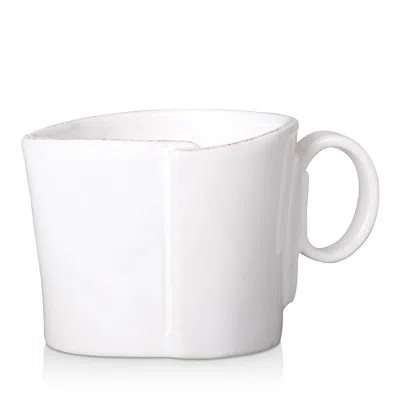 Vietri Lastra Creamer In White
