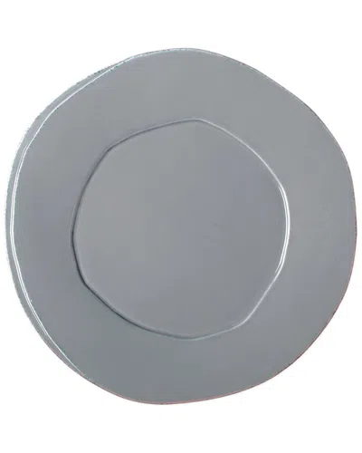 Vietri Lastra European Dinner Plate In Gray