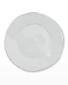 Vietri Lastra European Dinner Plate In White