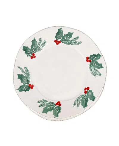 Vietri Lastra Evergreen Dinnerware European Dinner Plate In Green