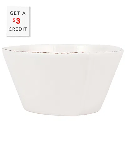 Vietri Lastra Evergreen Stacking Cereal Bowl With $3 Credit In Green