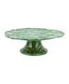 Vietri Lastra Figural Cake Stand In Green