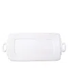 Vietri Lastra Handled Rectangular Platter In White