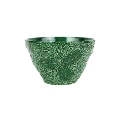 Vietri Lastra Holiday 112oz. Handmade Stoneware Cereal Bowl In Green