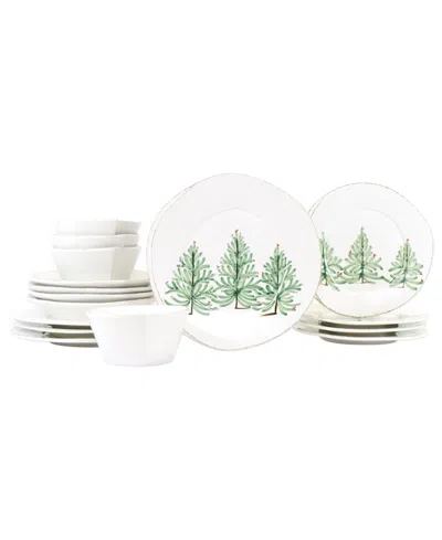Vietri Lastra Holiday 16pc Place Setting With $82 Credit In Multicolor
