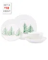 VIETRI VIETRI LASTRA HOLIDAY 4PC PLACE SETTING WITH $18 CREDIT