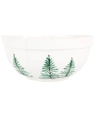 Vietri Lastra Holiday Centerpiece In White