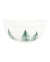 Vietri Lastra Holiday Centerpiece Bowl In White