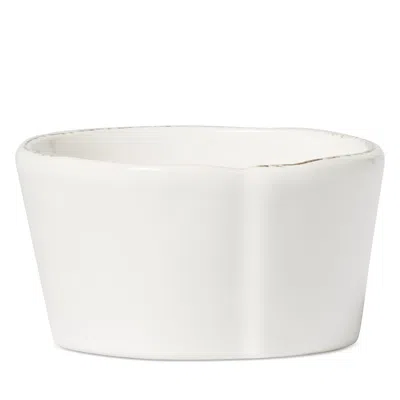 Vietri Lastra Holiday Condiment Bowl In Linen