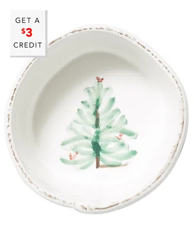 Vietri Lastra Holiday Condiment Bowl With $3 Credit In Multicolor