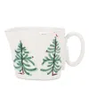 Vietri Lastra Holiday Hand-painted Creamer In Green