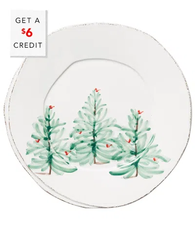Vietri Lastra Holiday European Dinner Plate With $6 Credit In Multicolor