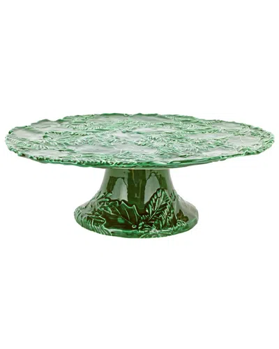 VIETRI VIETRI LASTRA HOLIDAY FIGURAL CAKE STAND