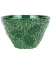 Vietri Lastra Holiday Figural Small Deep Bowl In Green