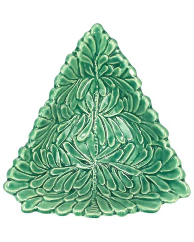 Vietri Lastra Holiday Figural Tree Dipping Bowl In Green